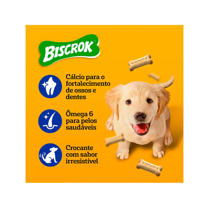 Biscoito Pedigree Biscrok Junior para Cães Filhotes - 300g