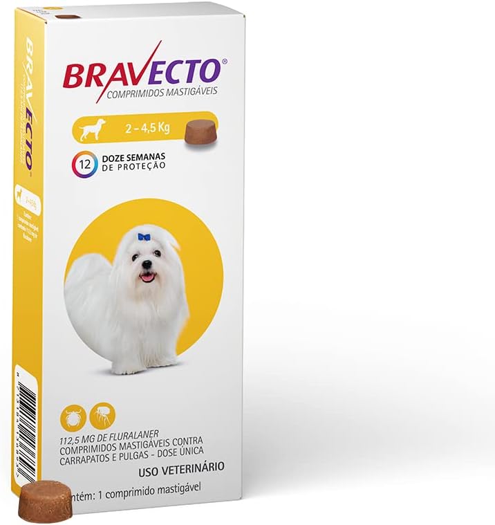 Antipulgas e Carrapatos MSD Bravecto para Cães